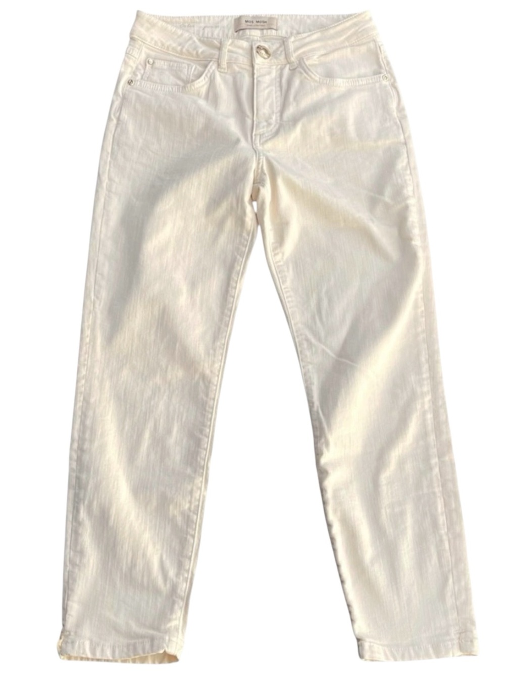 Mos Mosh Vice Color Pant Pearled Ivory Crop Jeans (27x24)